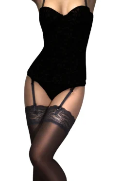 15 Denier Gloss Lace Top Stockings 03/07111