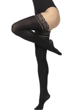 50 Denier Opaque Lace Top Hold Up 03/02462