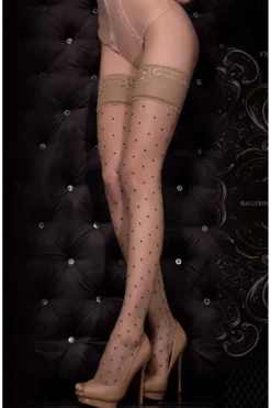 325 Sheer Dots Fashion Hold Ups -Stockings Shop ballerina 325 sheer dots fashion hold ups p3087 15253 zoom