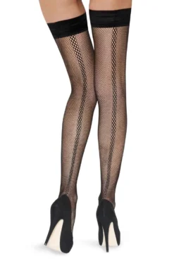 Spot Net Backseam Hold Ups CBHY