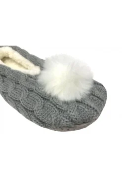 Bramble Grey Ballerina Slipper Sock -Stockings Shop clever socks bramble grey ballerina slipper sock p5107 37882 zoom scaled