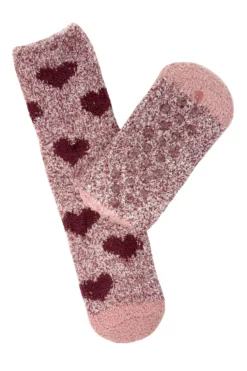 Bramble Pink Heart/Stripe Cosy Lounge Socks 2PP -Stockings Shop clever socks bramble pink heart stripe cosy lounge socks 2pp p5112 37913 zoom scaled