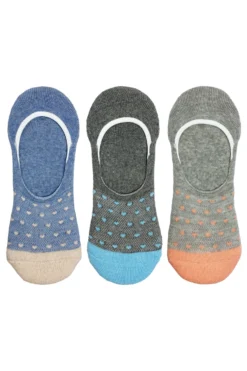 Flexitop Heart Design Invisible Liner Socks 3PP