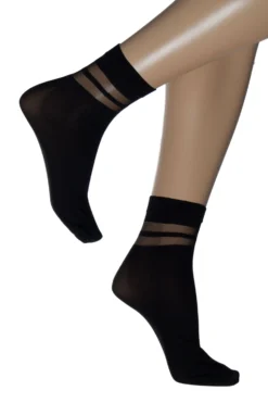 GIPSY Double Stripe Ankle High Sock 1702