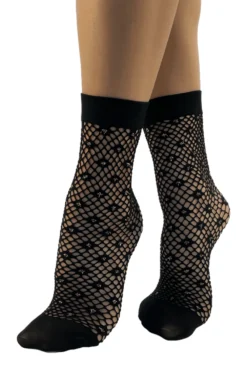 GIPSY Fishnet Sparkle Ankle Highs 1736