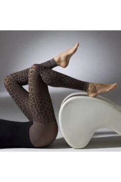 GIPSY Leopard Print Footless Tights 1213