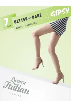 GIPSY New 7 Denier Better Than Bare Sandal Toe Tights 1473