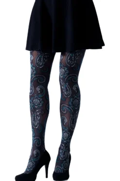 GIPSY Paisley Jacquard Tights 1817