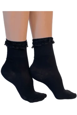 GIPSY Ruffle Top Ankle Socks 1519 -Stockings Shop gipsy ruffle top ankle socks 1519 p4097 37965 image