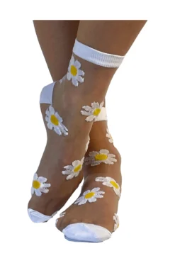 GIPSY Sheer Daisy Socks 1579