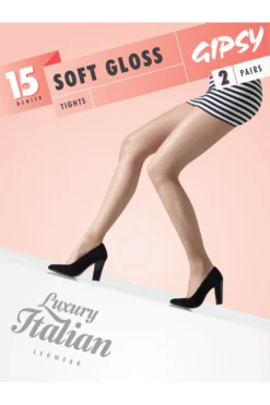 GIPSY Soft Gloss Tights 2 Pair Pack 1479