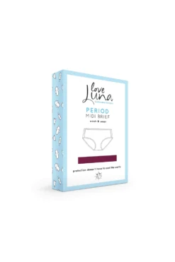 Period Midi Brief Plum (1pcs) 5 Period Midi Brief Plum (1pcs) -Stockings Shop love luna period midi brief plum 1pcs p5194 38607 image