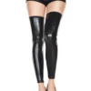 MUSIC LEGS Wet Look Footless Thigh Hi