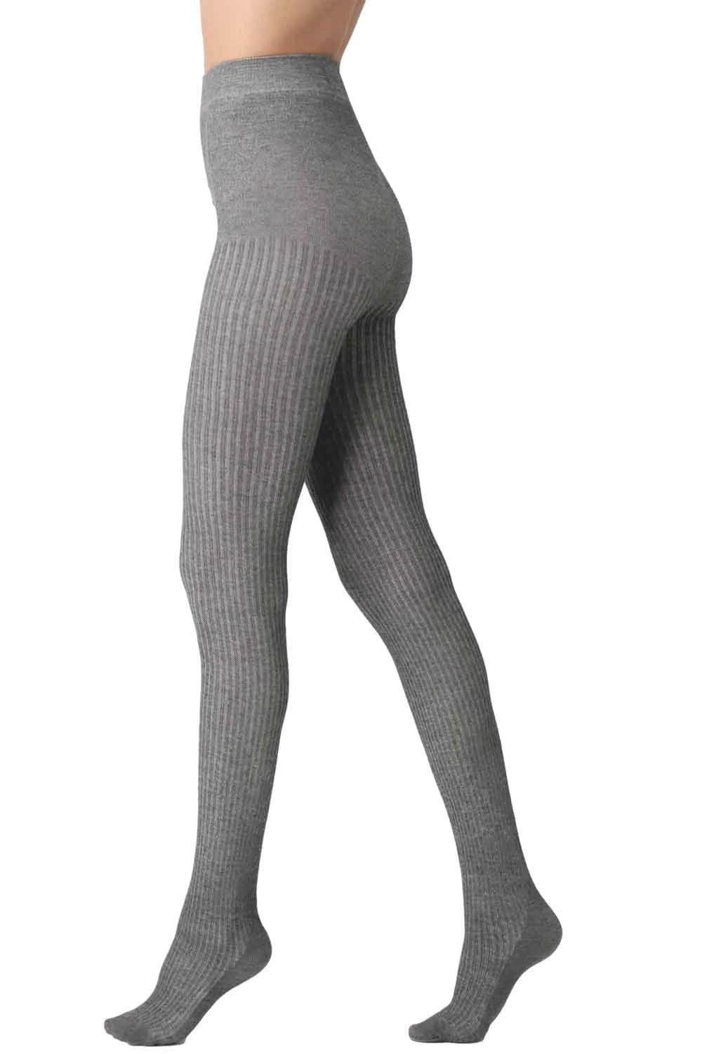 Oroblu Eco Sneakers Natural Rib Opaque Tights 2 Oroblu Eco Sneakers Natural Rib Opaque Tights - Image 2