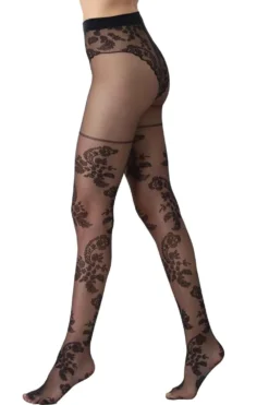 Oroblu Paisley Floral Pattern Tights