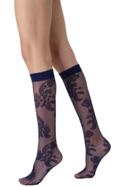 Oroblu Paisley Knee Highs