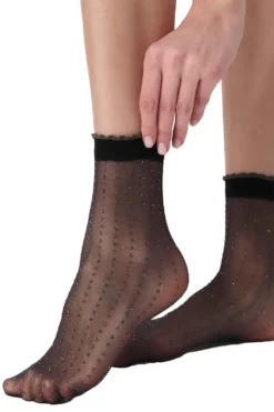 Oroblu Sparkly Glitter Dot Socks -Stockings Shop oroblu sparkly glitter dot socks p5392 41069 image
