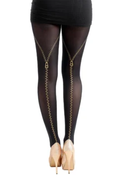 Backseam Zip Tights
