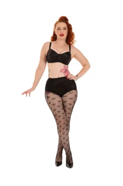 Fishnet Heart Tights