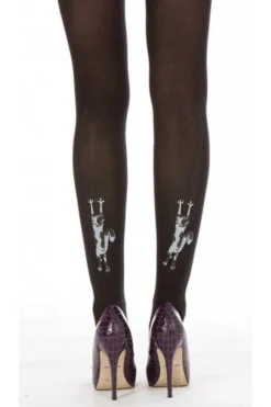 Flocked Climbing Cats Tights
