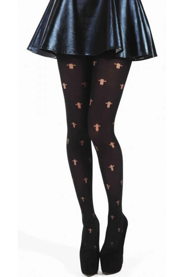 Opaque Cross Tights 1 Opaque Cross Tights