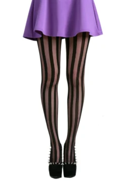 Sheer Stripe Tights