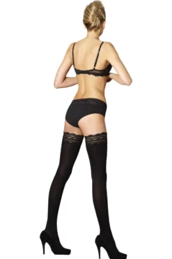 Luxury 80 Denier Lace Top Opaque Hold Ups
