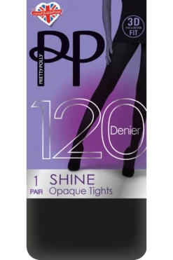 120 Denier 3D Shine Opaque Tights AVA7