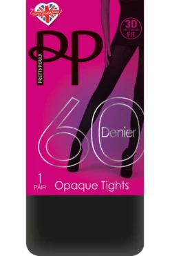60 Denier 3D Opaque Tights