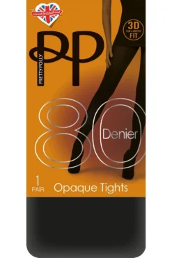 80 Denier 3D Opaque Tights