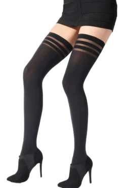 80 Denier Banded Hold Ups