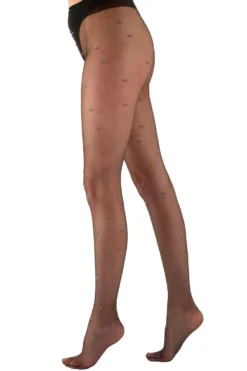 Cherry Pattern Sheer Tights AYC9