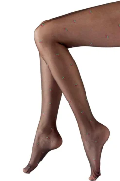 Stockings Shop -Stockings Shop pretty polly cherry pattern sheer tights ayc9 p5493 42543 image