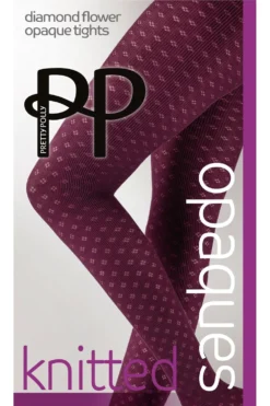 Small Diamond Flower Opaque Tights AXX2 -Stockings Shop pretty polly small diamond flower opaque tights axx2 p5337 40364 image
