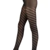 Spiral Pattern Opaque Tights AXW7