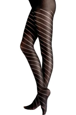 Spiral Pattern Opaque Tights AXW7 -Stockings Shop pretty polly spiral pattern opaque tights axw7 p5333 40331 image