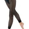 Silky Fishnet Lace Footless Dance Tights