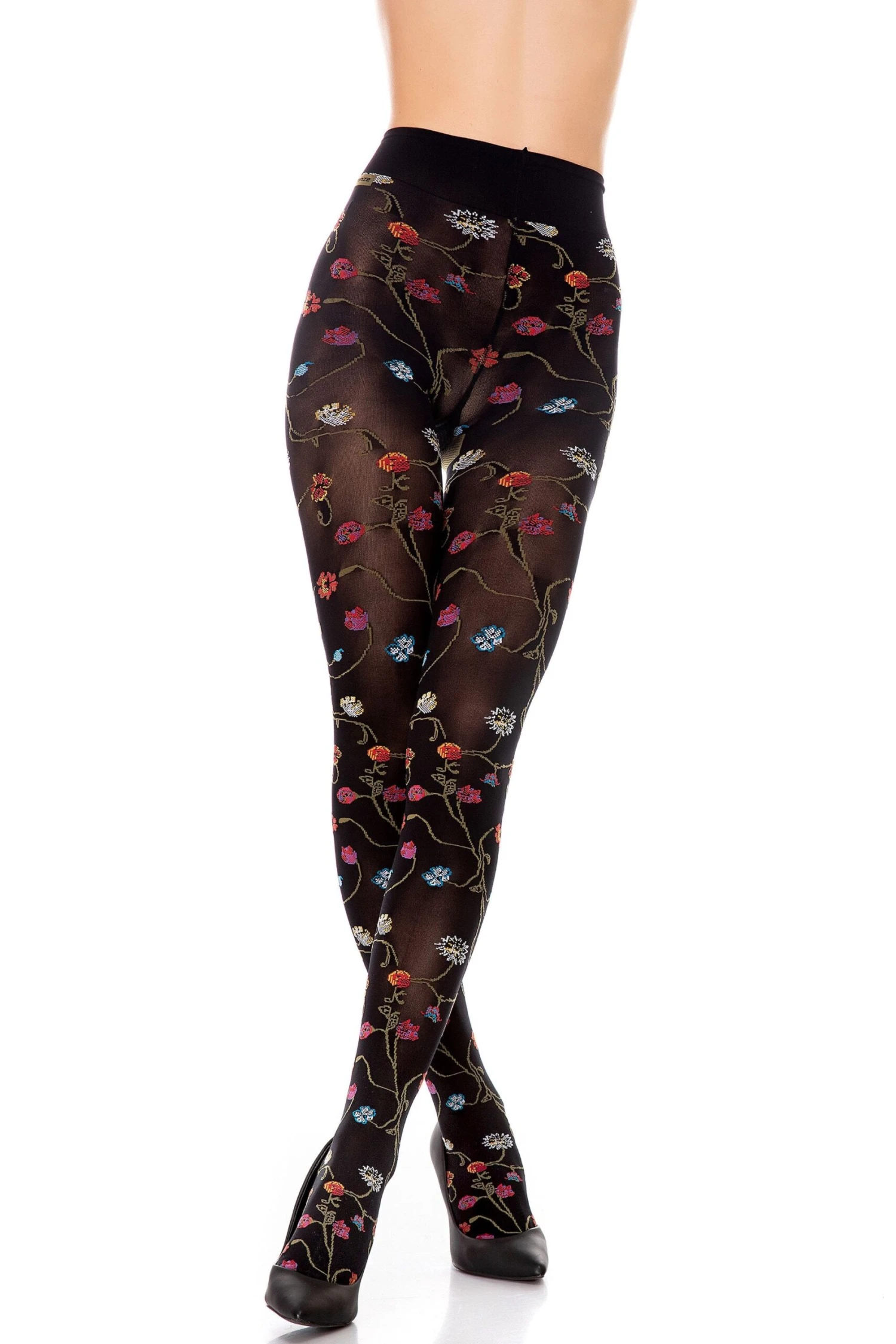 Platino Floral Tights 1 Platino Floral Tights