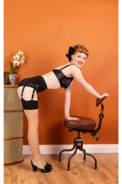 Glamour Cuban Heel Stockings Champagne/Black H2072 -Stockings Shop what katie did glamour cuban heel stockings champagne black h2072 p4302 28968 zoom scaled