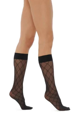 Wolford Aurora Love Knee Highs 36003
