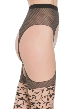 Wolford Floral Stocking Effect Tights 14943 -Stockings Shop wolford floral stocking effect tights 14943 p5376 40737 image