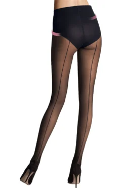 Wolford Individual 10 Backseam Control Top Tights 14633